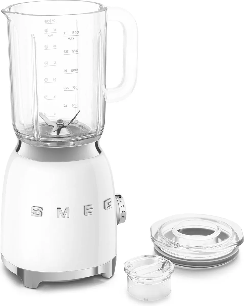 Smeg BLF03WHEU Blender 800W 1,5L - Jaren '50 Stijl - Wit - afbeelding 6 van 6