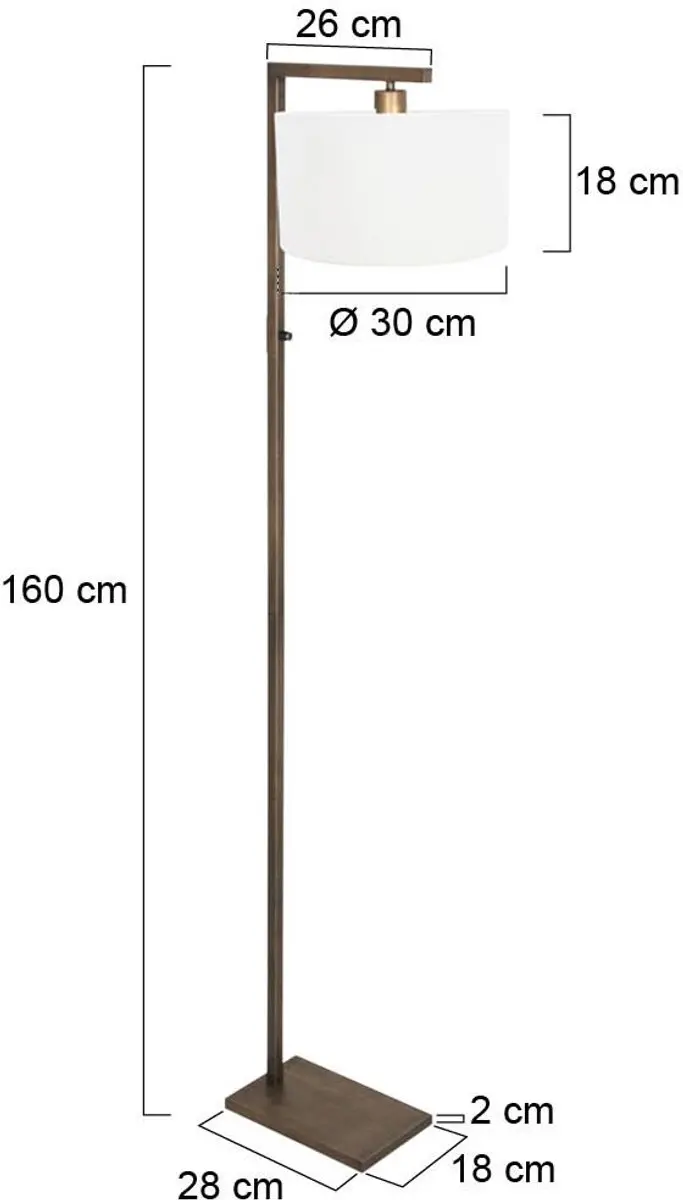 Steinhauer Bronzen Vloerlamp Stang 4896BR - 40W - afbeelding 6 van 6