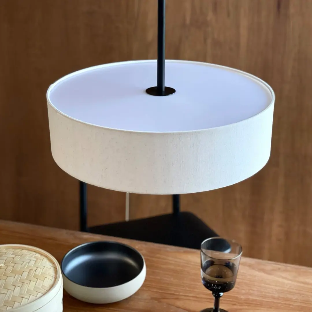 Dyberg Larsen Calix Hanglamp - 3 Lichtpunten - Ø45cm - Nature/Black