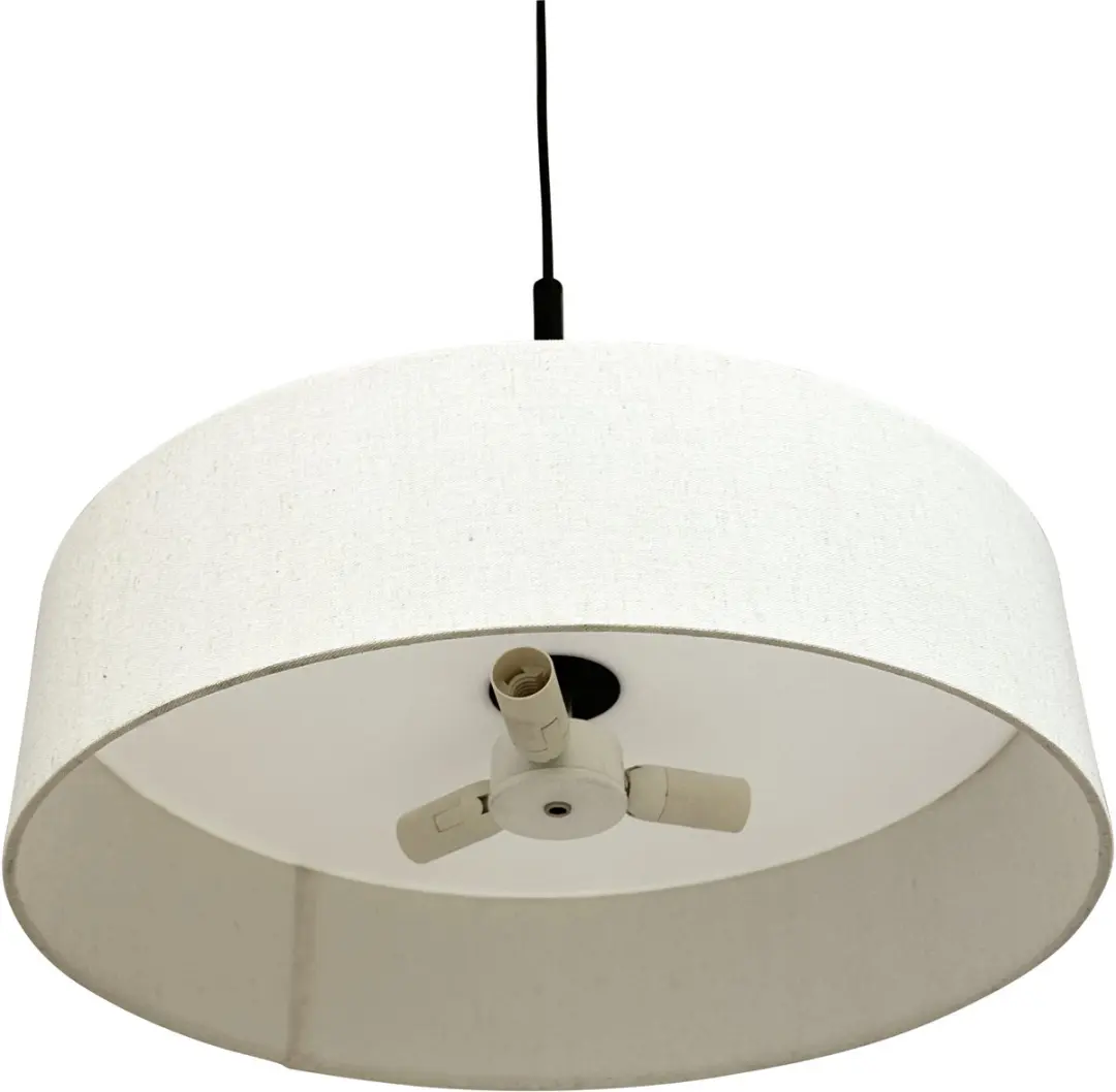 Dyberg Larsen Calix Hanglamp - 3 Lichtpunten - Ø45cm - Nature/Black