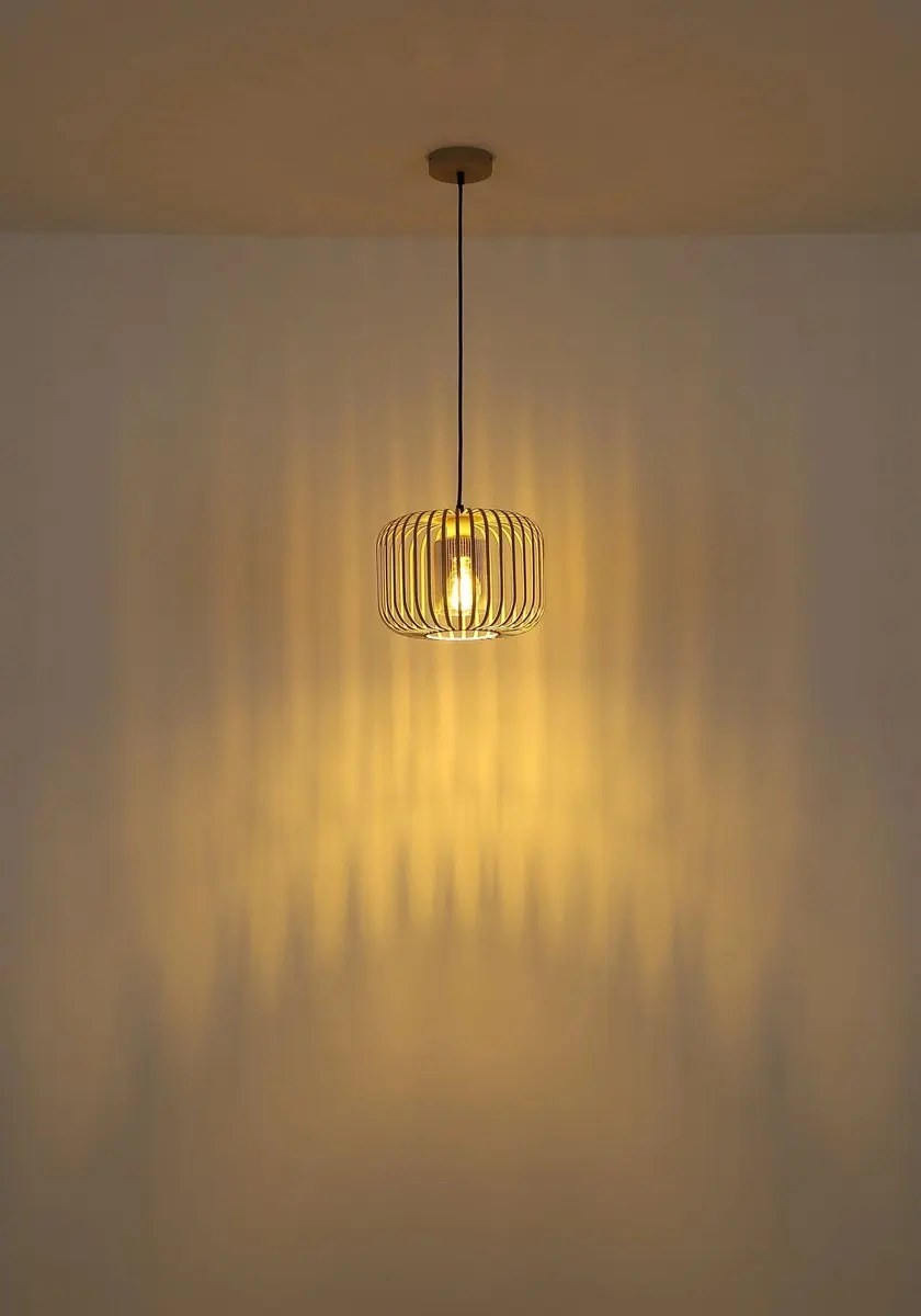 Globo Alfred Hanglamp - Beige - Ø28cm - E27