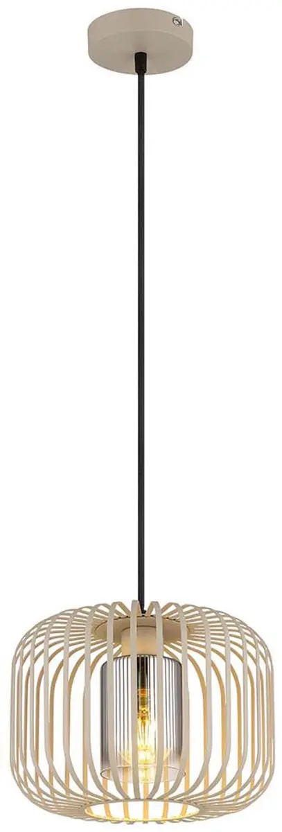 Globo Alfred Hanglamp - Beige - Ø28cm - E27