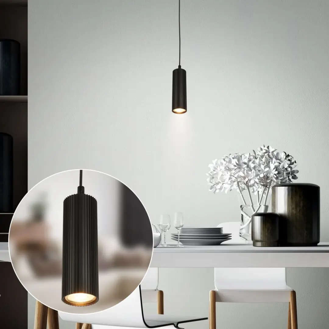 Briloner Ida Hanglamp - Zwart - 1x GU10