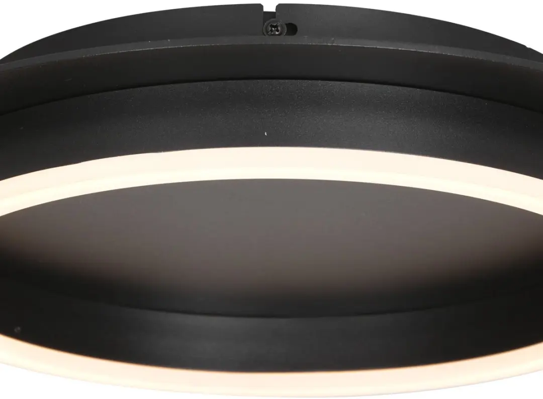 Steinhauer Plafonnieres Ringlux 3655ZW Plafondlamp - Ø32cm - Zwart