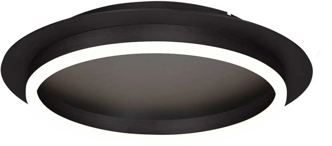 Steinhauer Plafonnieres Ringlux 3655ZW Plafondlamp - Ø32cm - Zwart