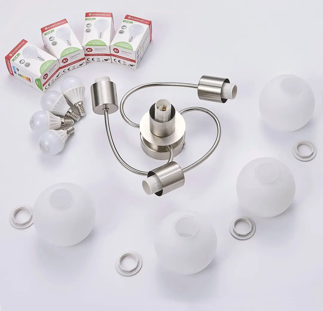 Lindby Plafondlamp 4-licht - Ø43cm - Warm wit