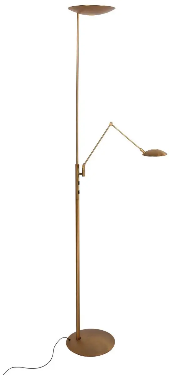 Steinhauer Daphne 2 Vloerlamp - 2x30W Warm Wit 2200K - Bruin