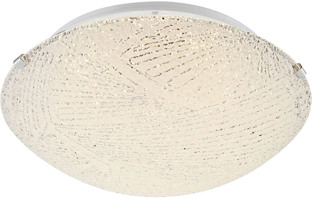 Globo Plafondlamp Metaal Glas Wit 8W 600Lm