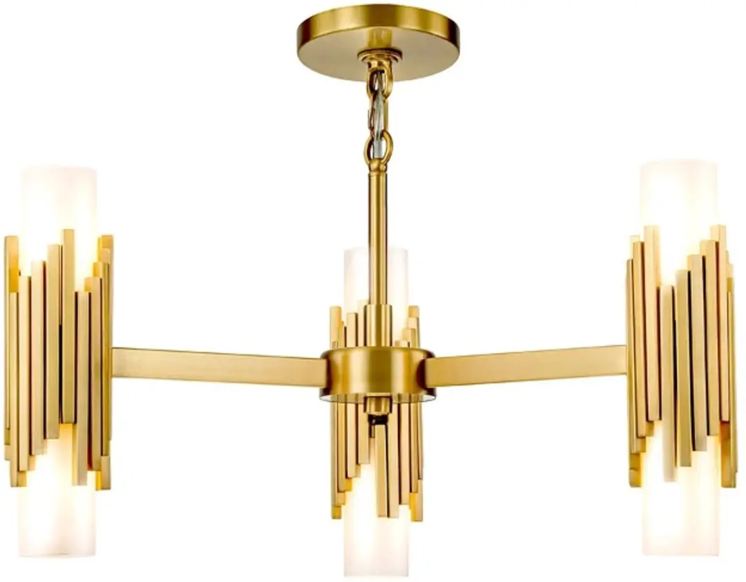 Elstead LED Kroonluchter 6x E27 - 40W - Brons