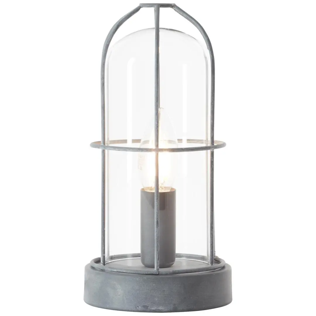 Brilliant Industriële Tafellamp Betonlook - 40W - Ø12,5cm
