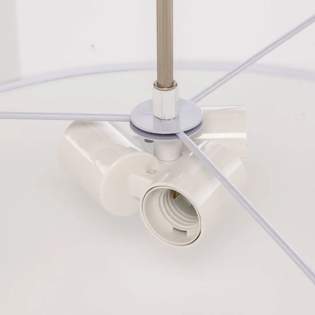 Lindby Hanglamp 3-lichts - 33W - Wit/mat nikkel