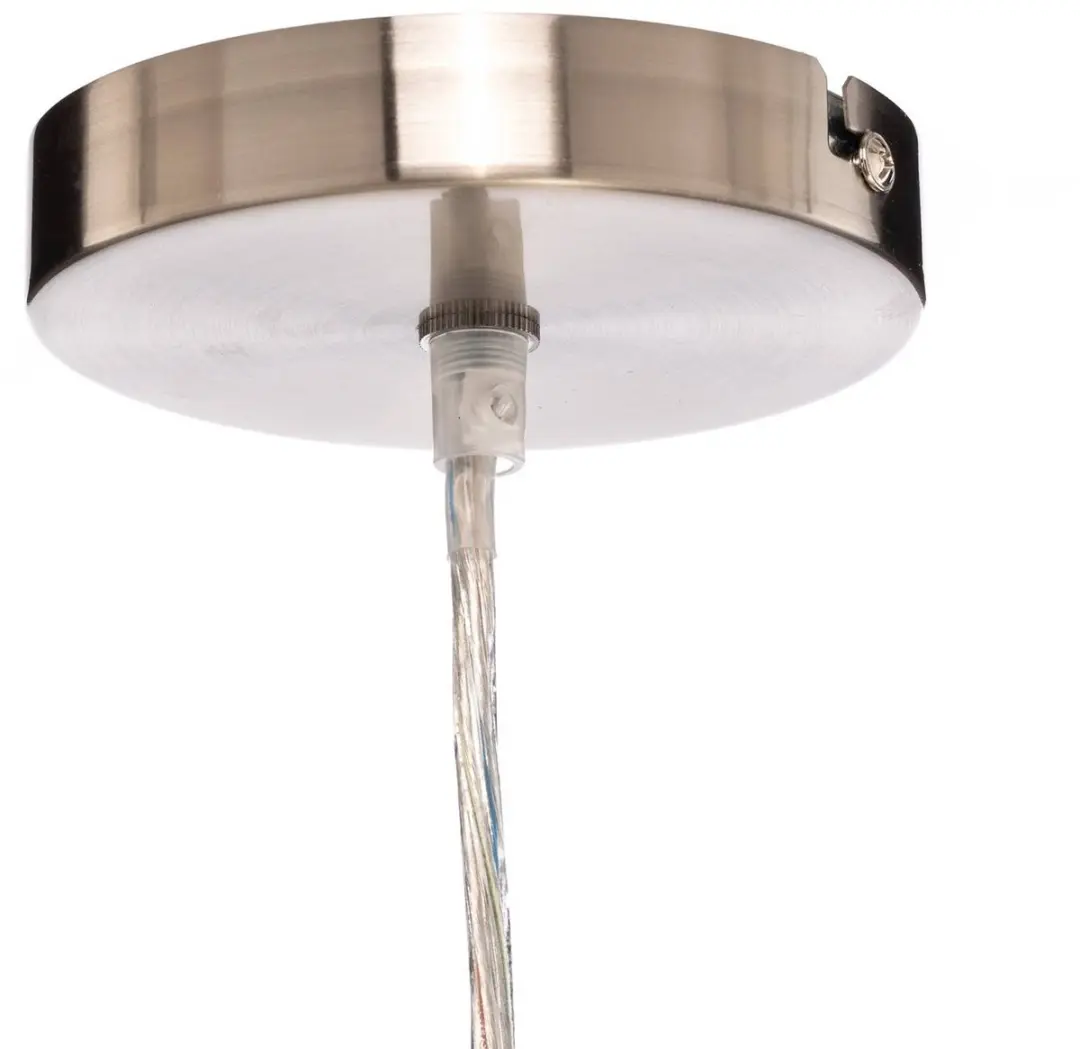 Lindby Hanglamp 3-lichts - 33W - Wit/mat nikkel