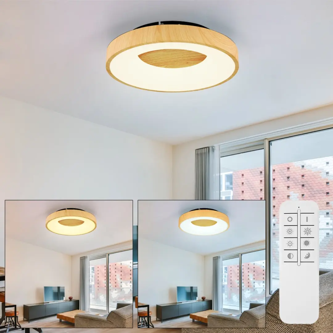 Globo Jolli Plafondlamp Naturel Ø40cm LED - afbeelding 6 van 6