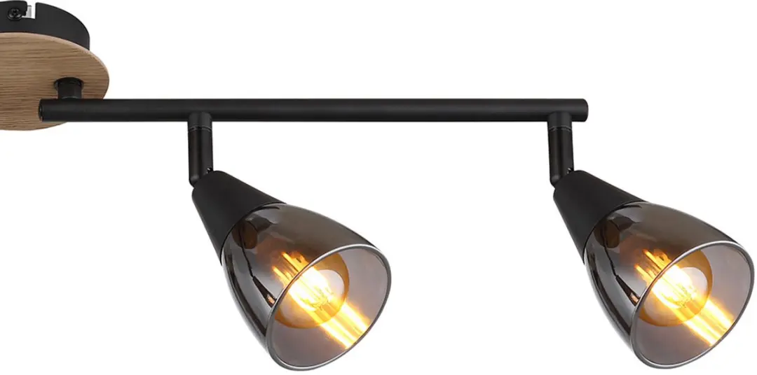 Globo Plafondlamp 4 Spots E14 - 60cm - Zwart