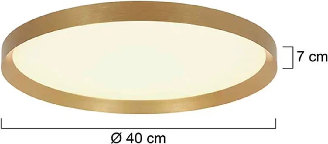 Steinhauer Plafondlamp Flady 3685GO - 2 Lichtpunten Ø40cm Goud