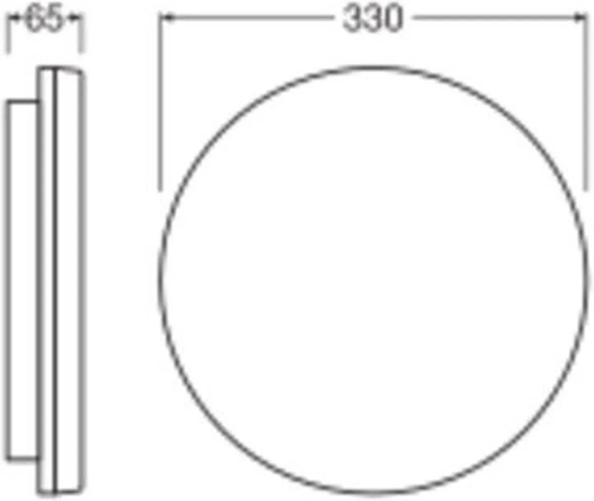 Ledvance LED Plafondlamp Rond 19W 2660lm - 33cm - IP54 - afbeelding 5 van 5