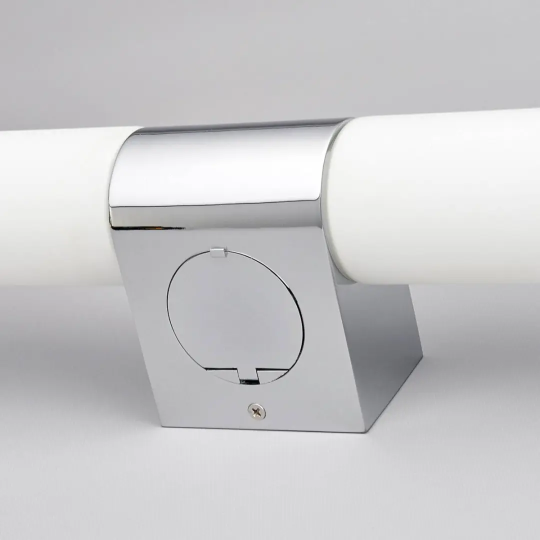 Lindby Wandlamp 2-lichts E14 - Wit gesatineerd/chroom
