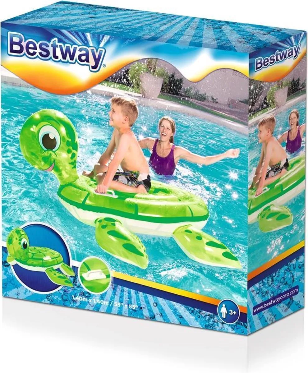 Bestway Opblaasbare Schildpad 140x140cm - Groen/Wit