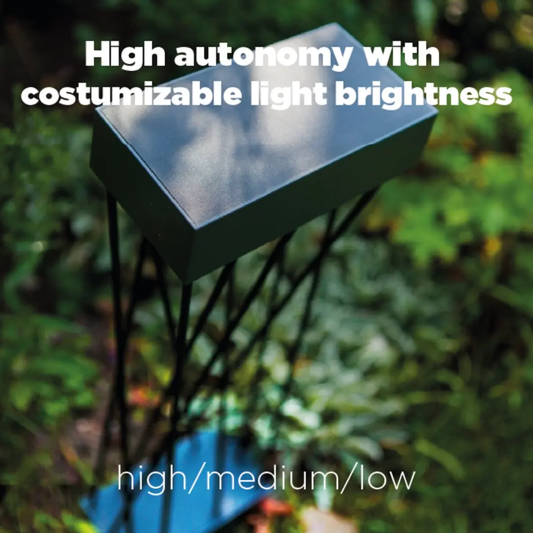 Lutec Spido LED Solar Tuinpaal - 900 Lm Mat Zwart