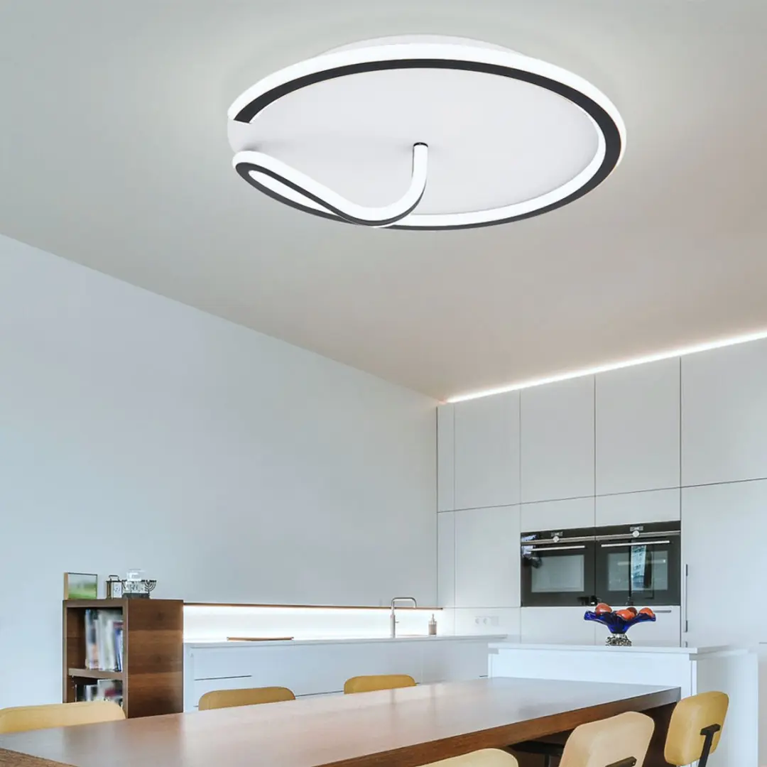 Globo LED Plafondlamp 50W 2400lm - Zwart - Dimbare CCT - afbeelding 6 van 6