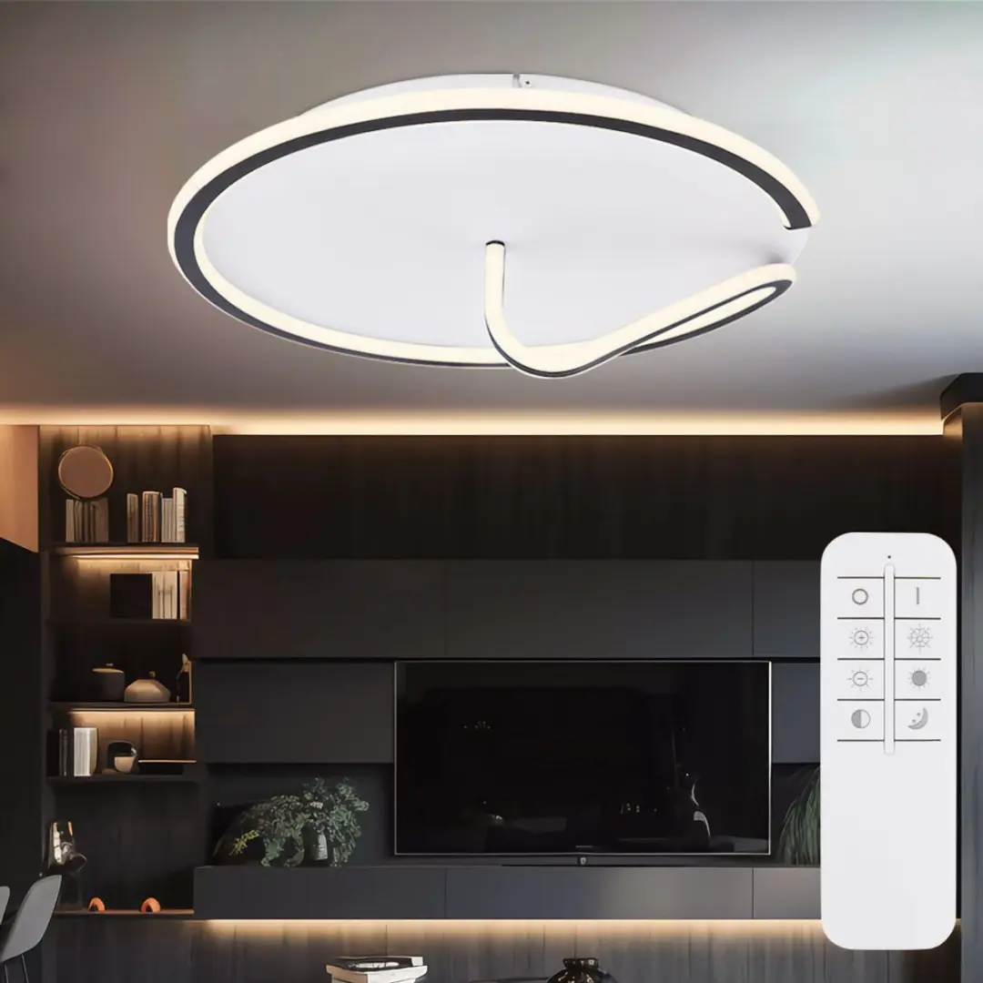 Globo LED Plafondlamp 50W 2400lm - Zwart - Dimbare CCT