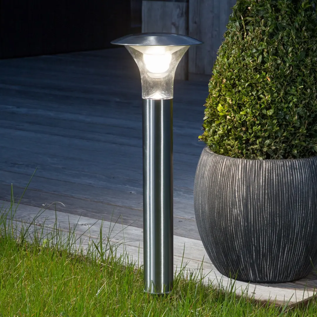 Lindby Solar Buitenverlichting Roestvrij Staal 66cm