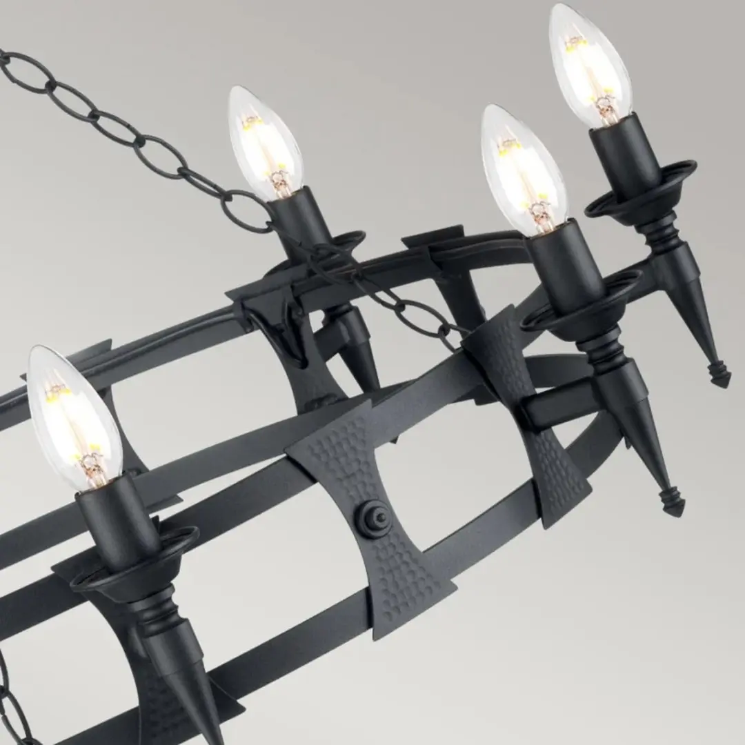 Elstead LED Kroonluchter 8x E14 60W - Dimbaar