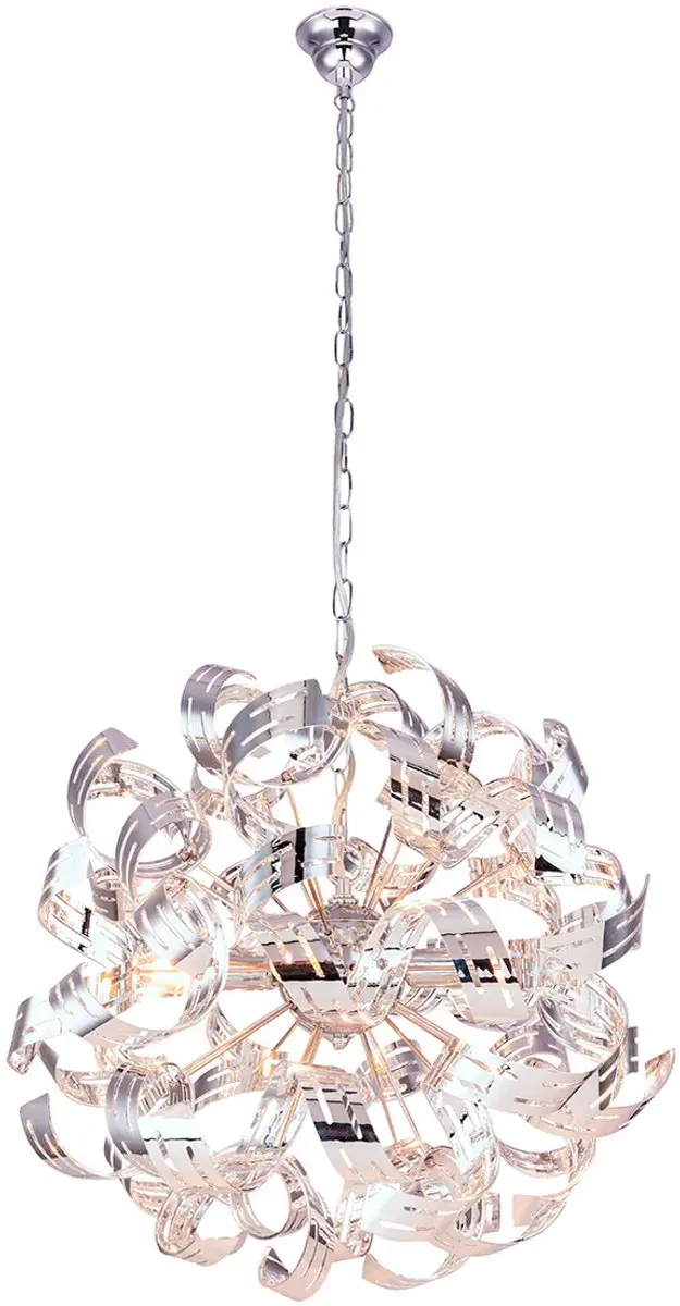 Globo Falla Hanglamp - 4 Lichtpunten Ø50cm Chroom