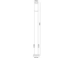 Globo 3159K Stroomverdeler IP44 - Rechtopstaand RVS