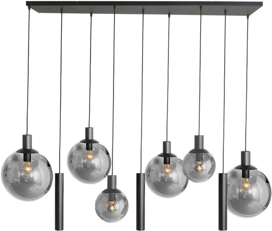 Steinhauer Hanglamp Bollique New 3798ZW - 9 Lichts - Zwart