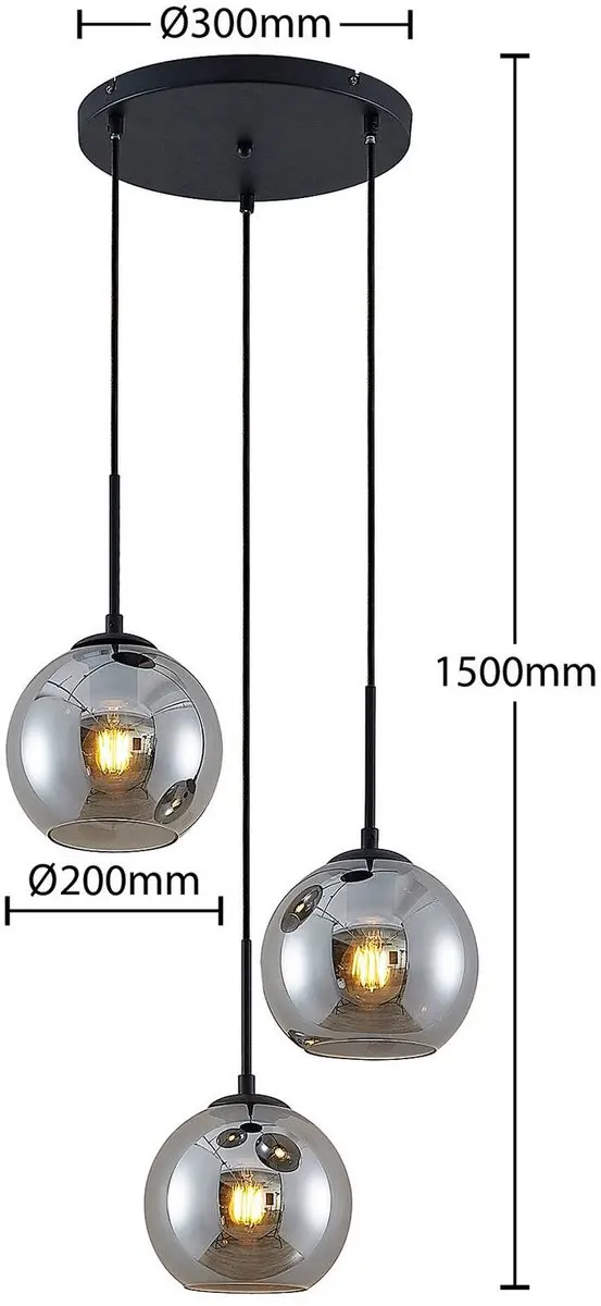 Lindby Hanglamp 3-Lichts
