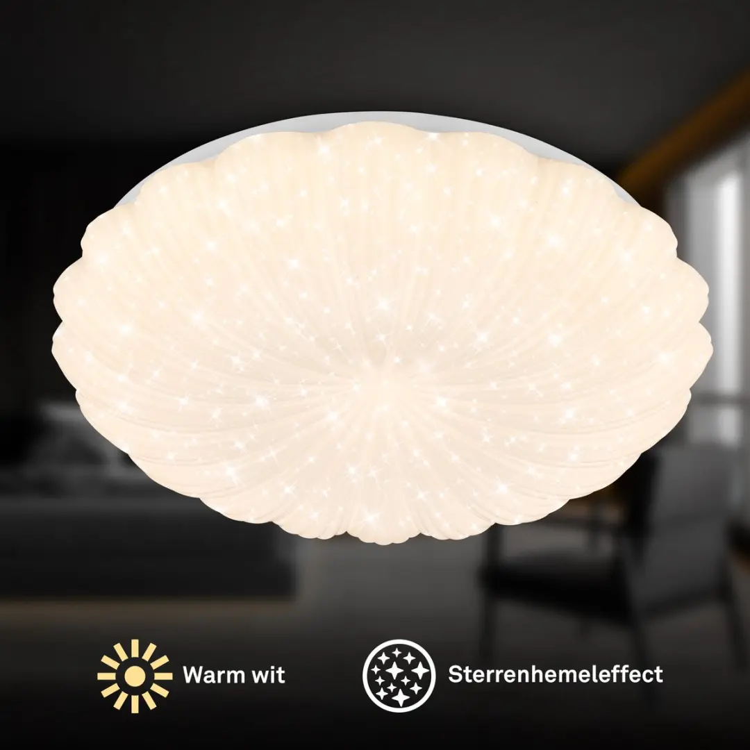 Briloner Cosmo LED Plafondlamp 17W - Ø38,5cm - Wit