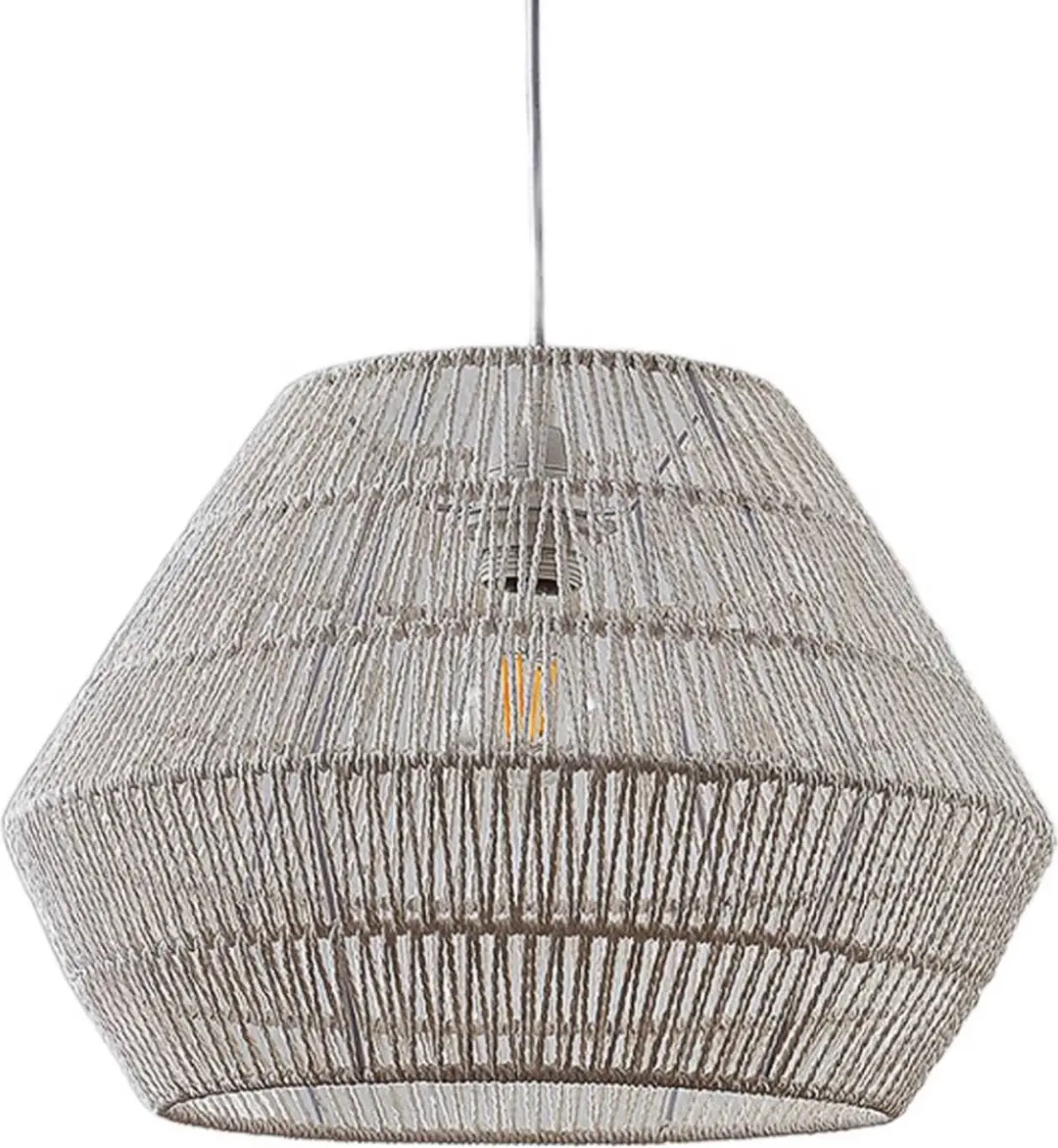 Lindby Hanglamp 1 Licht Papier Metaal E27 Wit