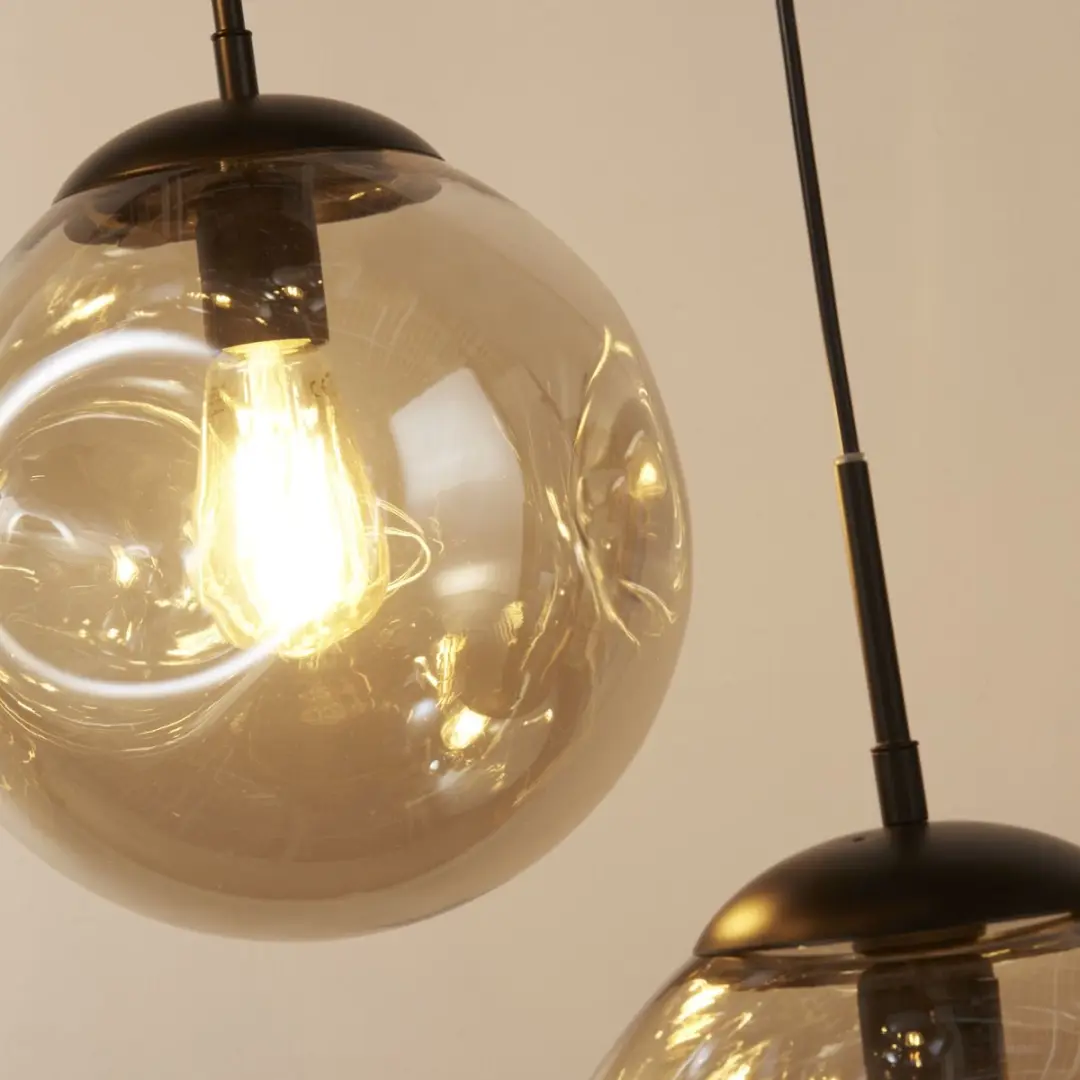 Searchlight PUNCH Pendel Hanglamp - 1 Lichtpunt - Zwart