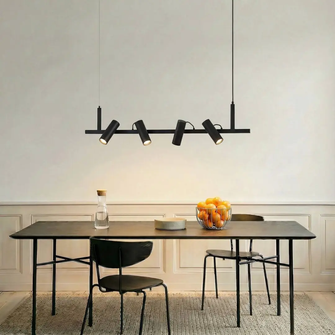 Lucande Hanglamp 4-Lichts Metaal GU10 - Zwart