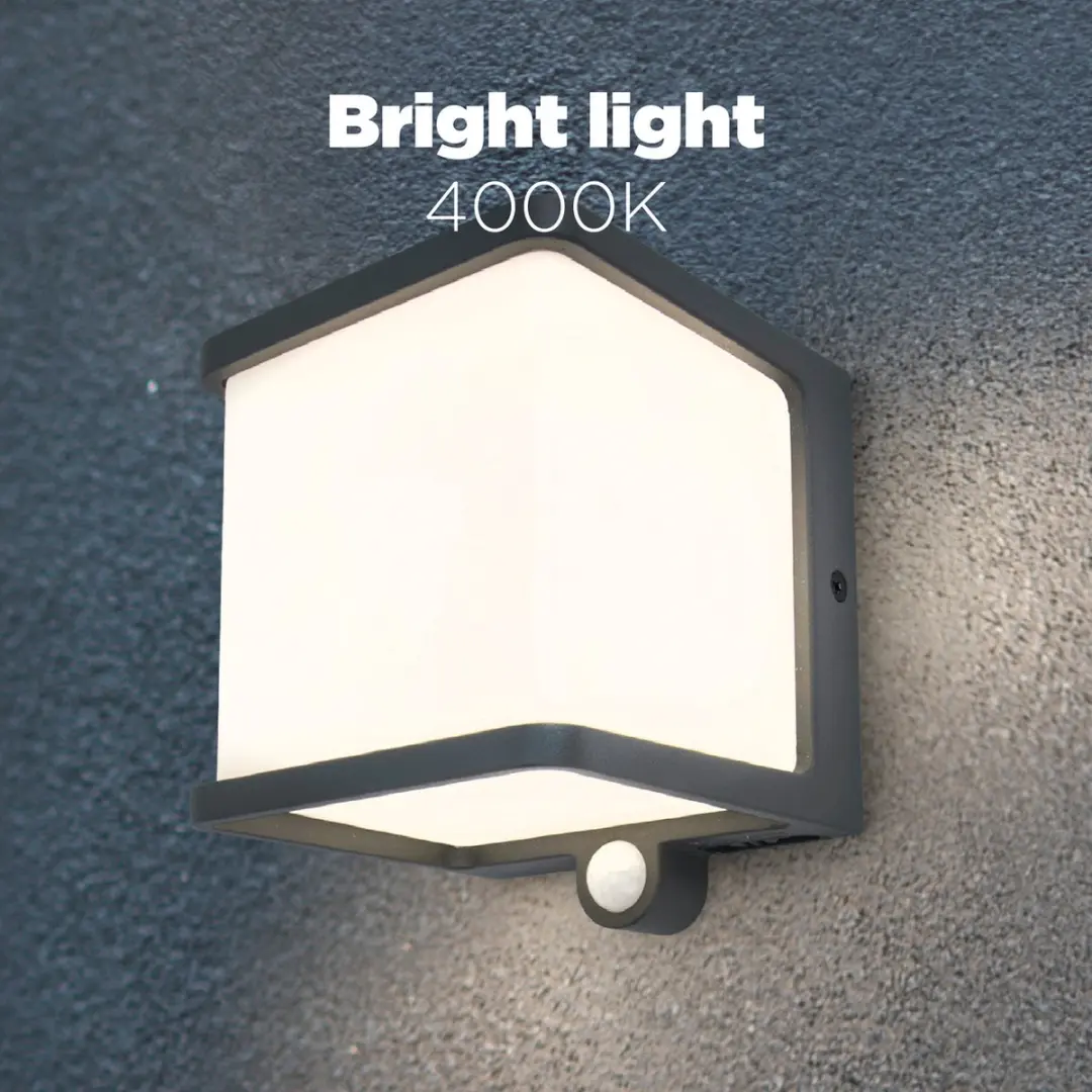 Lutec Doblo LED Wandlamp Solar - 500 Lm 4000K - PIR Sensor - IP54 - afbeelding 6 van 6