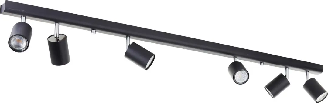 Brilliant Spotbar 119cm 6x GU10 Zwart