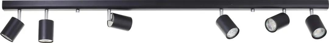 Brilliant Spotbar 119cm 6x GU10 Zwart - afbeelding 6 van 6