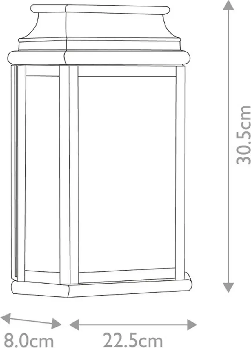 Elstead Lighting St Martins LED Wandlamp E27 60W IP44 - Dimbaar - Verdigris