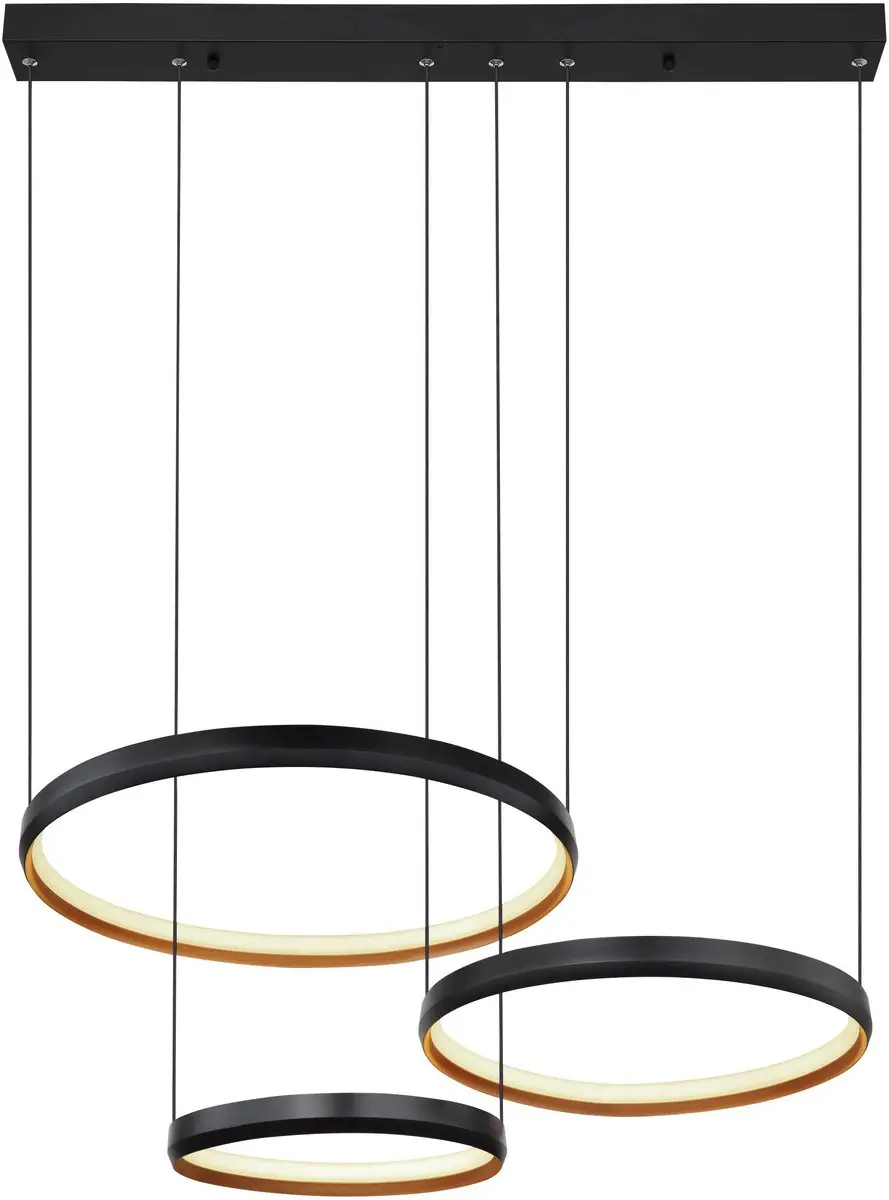 Globo Halli Hanglamp - 1 Lichtpunt - Zwart