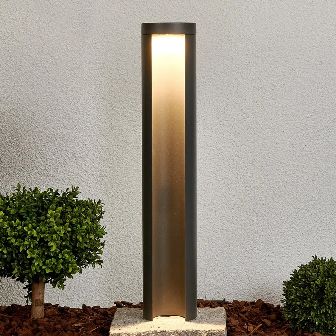 Lucande LED Buitenlamp 10.8W - 1 Licht - Grafietgrijs/Wit