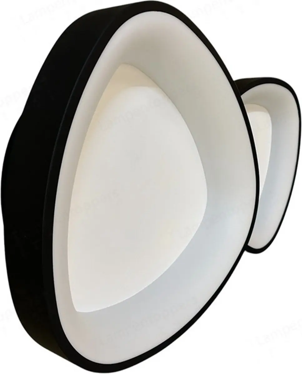 Freelight Organico Plafondlamp 58cm - 2 Lichtpunten - Zwart