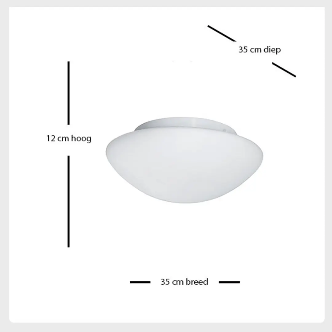 Searchlight Moderne Plafondlamp E27 3 Lichtpunten - Ø35cm - Wit