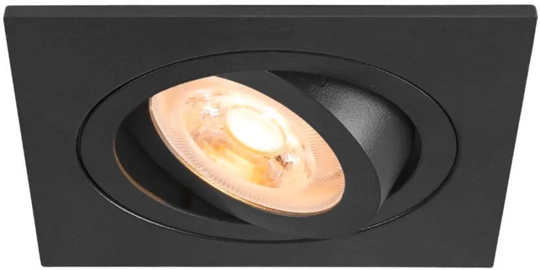 SLV New Tria 75 Spot Vierkant Zwart GU10