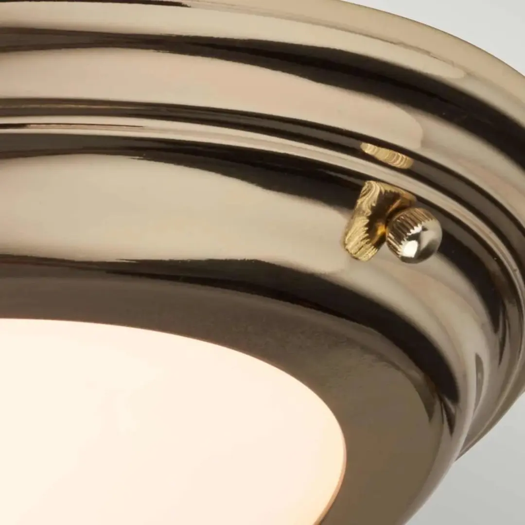 Elstead Lighting Welland LED Plafondlamp - 25W 3000K - Mat Messing
