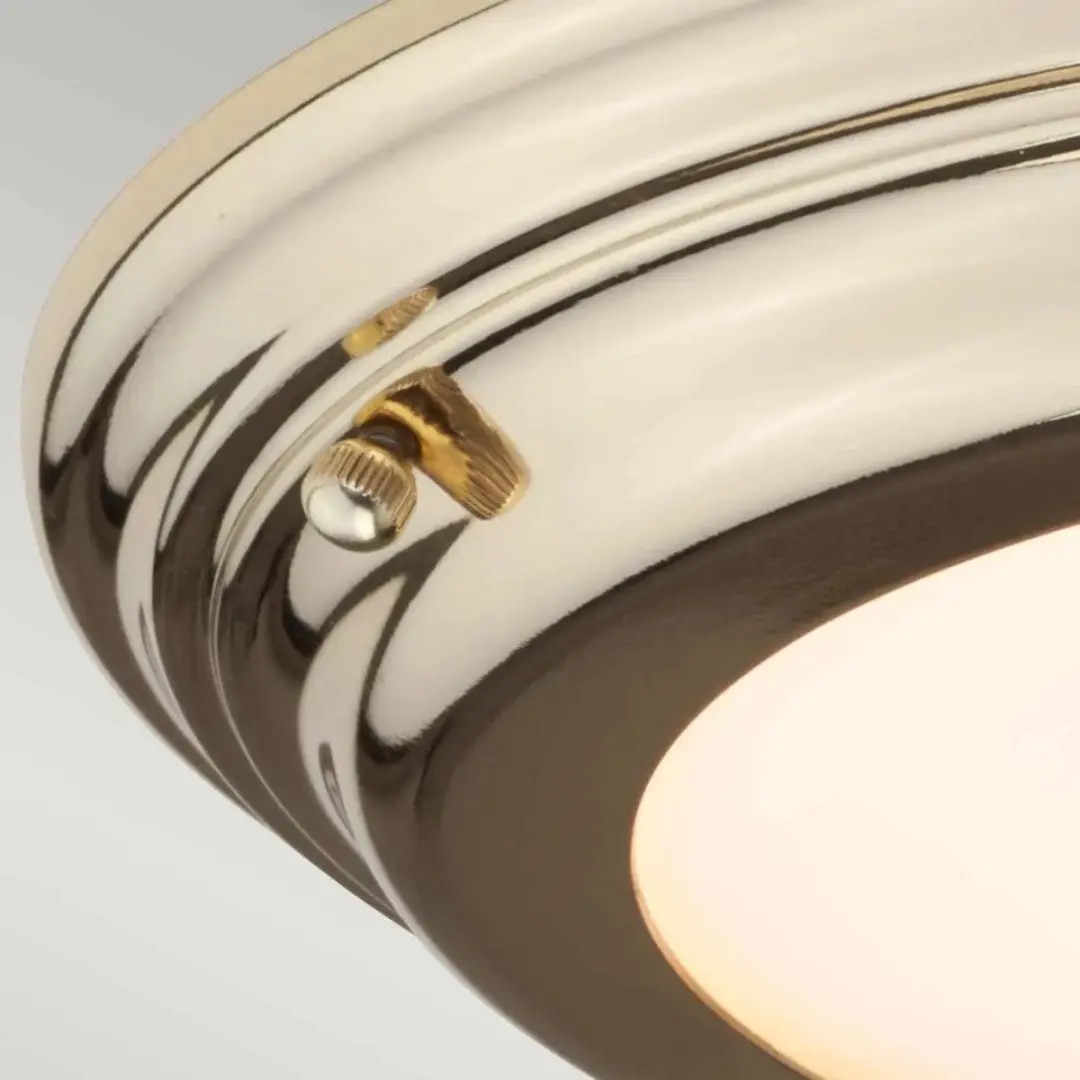 Elstead Lighting Welland LED Plafondlamp - 25W 3000K - Mat Messing