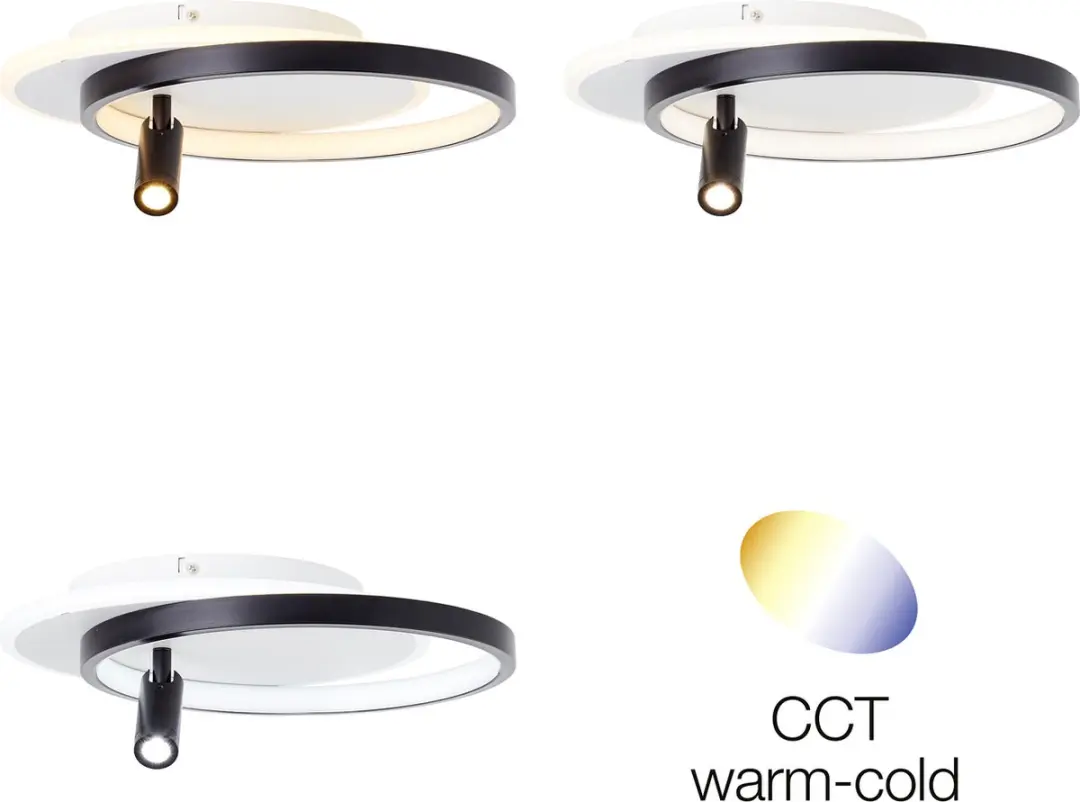 Brilliant Eunomia LED Plafondlamp 24W - Ø29,5cm - Multicolor - afbeelding 6 van 6