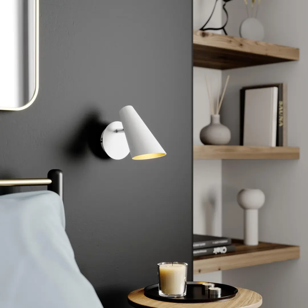 Lucande Wandlamp Metaal 28W GU10 - Wit