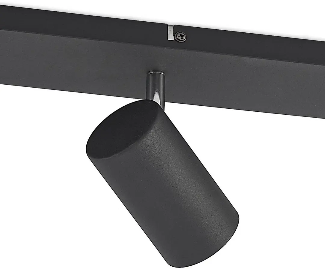 Lindby Buitenspot 4-lichts GU10 - 16,5 cm - Zwart zand