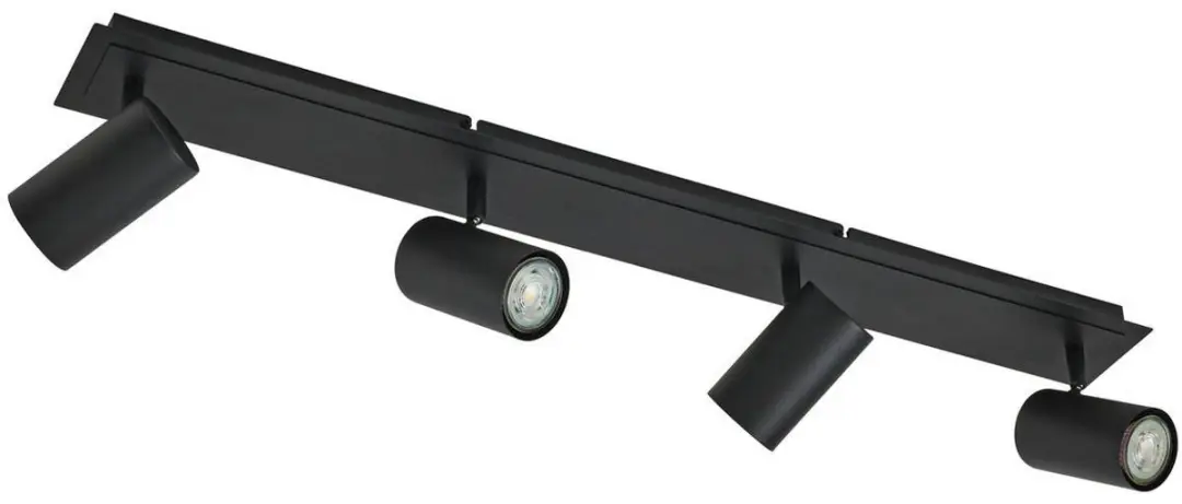 Lindby Buitenspot 4-lichts GU10 - 16,5 cm - Zwart zand